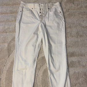 Target White Cropped Jeans